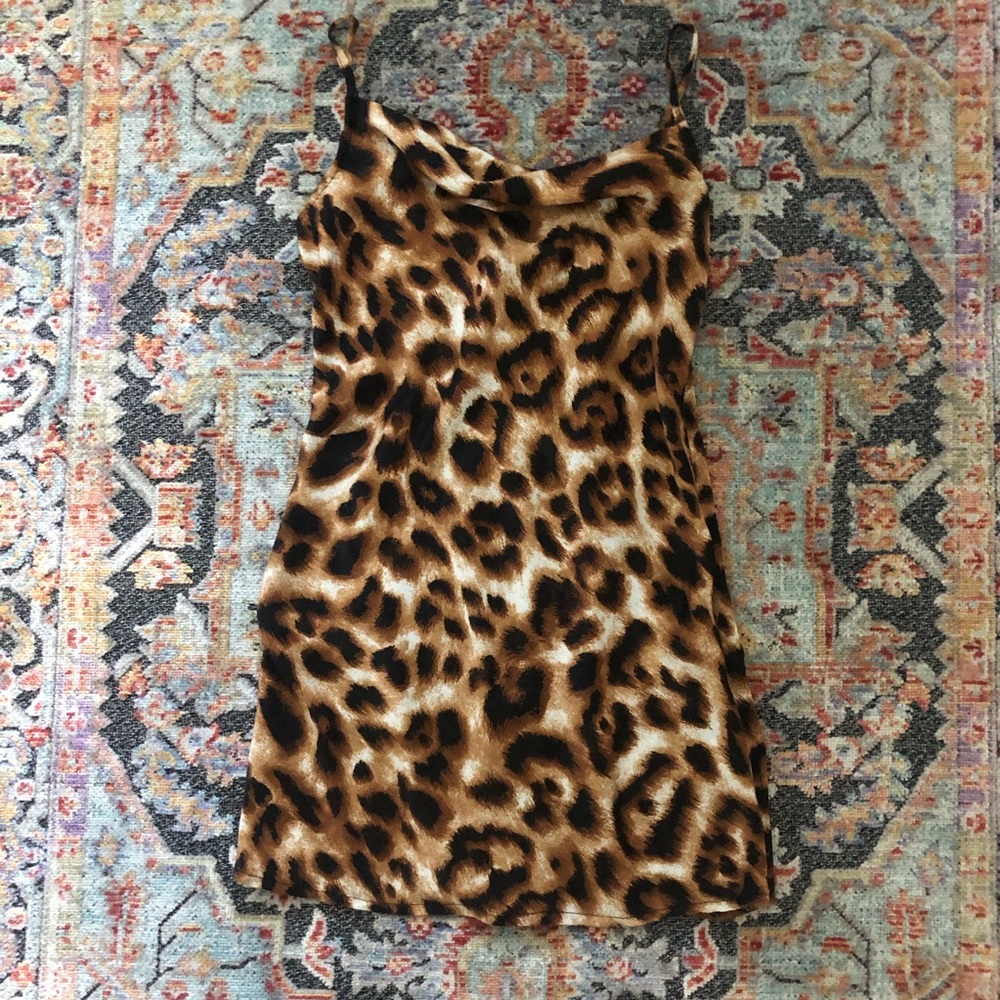 Cheetah print mini slip dress forever 21